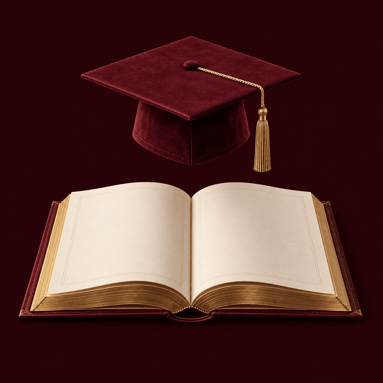 Open ivory book